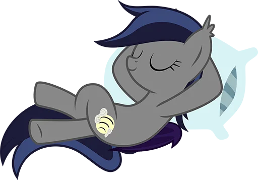 🛏 Стикер «Batpony Loves SSTO LANTR» для Telegram