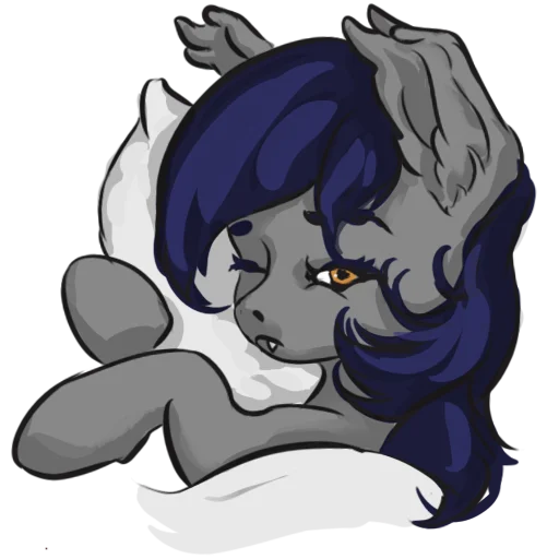 🛌 Стикер «Batpony Loves SSTO LANTR» для Telegram