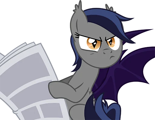 😠 Стикер «Batpony Loves SSTO LANTR» для Telegram