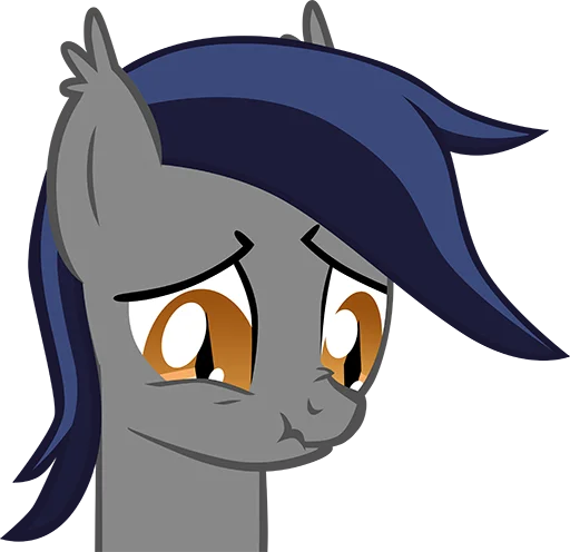 ☹️ Стикер «Batpony Loves SSTO LANTR» для Telegram
