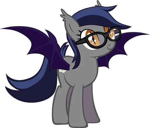 🤓 Стикер «Batpony Loves SSTO LANTR» для Telegram