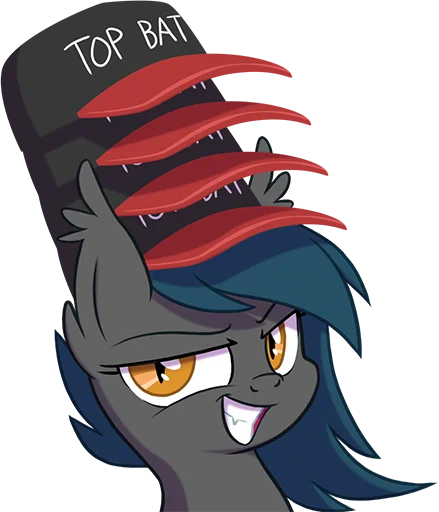 🥇 Стикер «Batpony Loves SSTO LANTR» для Telegram