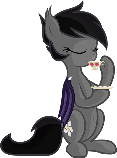 ☕️ Стикер «Batpony Loves SSTO LANTR» для Telegram
