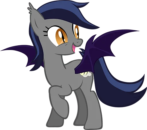 🙂 Стикер «Batpony Loves SSTO LANTR» для Telegram