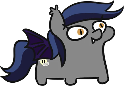 🌞 Стикер «Batpony Loves SSTO LANTR» для Telegram