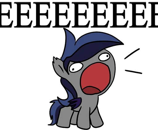 👂 Стикер «Batpony Loves SSTO LANTR» для Telegram