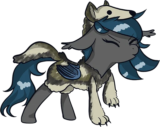 🐺 Стикер «Batpony Loves SSTO LANTR» для Telegram