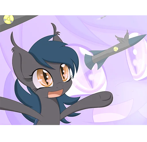🚀 Стикер «Batpony Loves SSTO LANTR» для Telegram