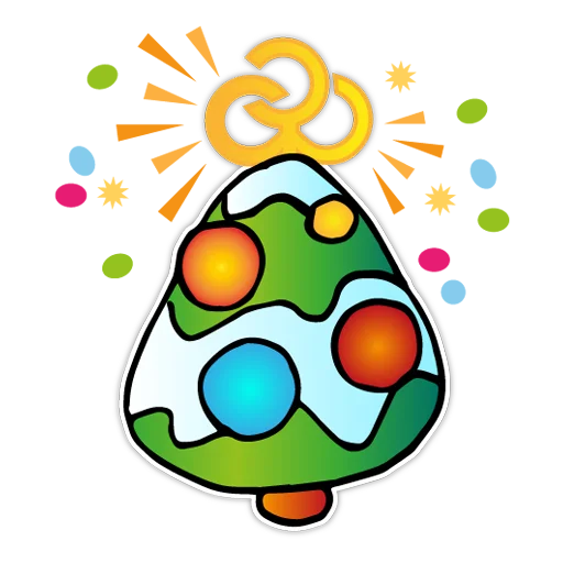 🎄 Стикер «Мышонок Батти» для Telegram