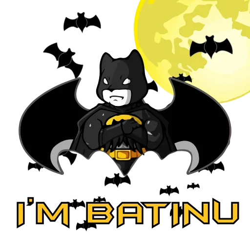 🦇 Стикер «BatInu l Animated Sticker» для Telegram