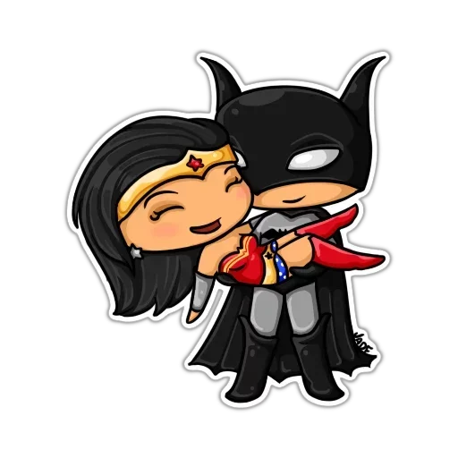 😽 Стикер «Batman and Joker» для Telegram