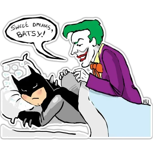 🤝 Стикер «Batman and Joker» для Telegram
