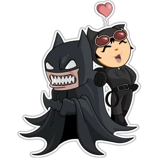 😾 Стикер «Batman and Joker» для Telegram