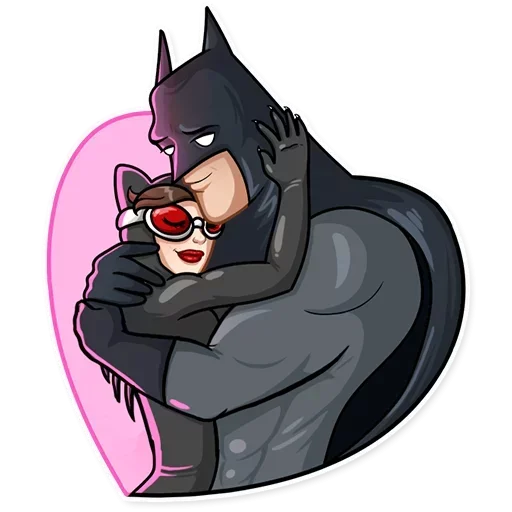 🤞 Стикер «Batman and Joker» для Telegram