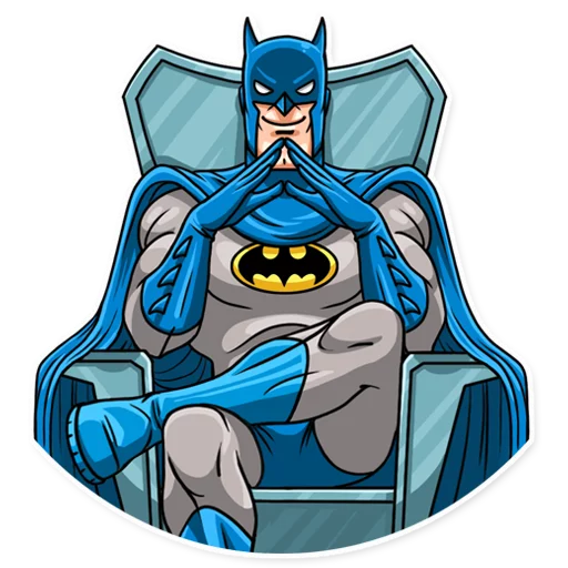 😈 Стикер «Silver Age Batman» для Telegram