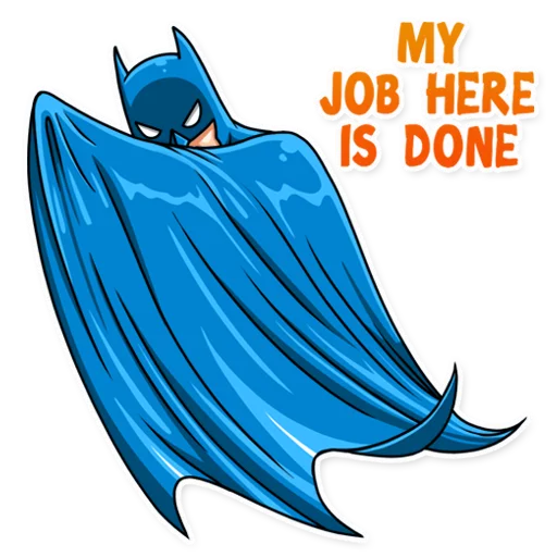 🖐 Стикер «Silver Age Batman» для Telegram