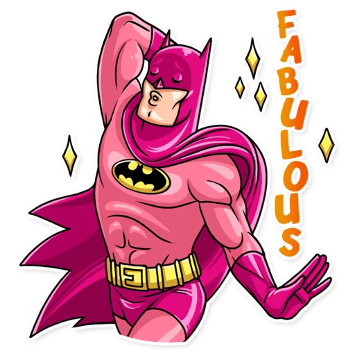 🤩 Стикер «Silver Age Batman» для Telegram