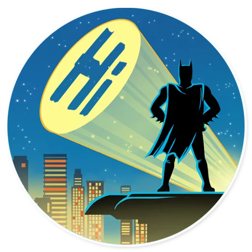 👋 Стикер «Silver Age Batman» для Telegram
