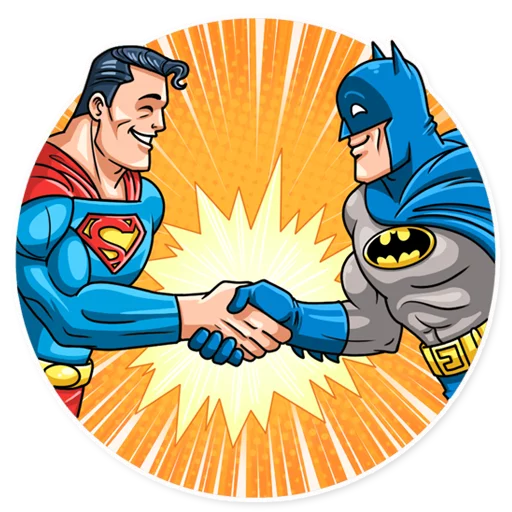 🤝 Стикер «Silver Age Batman» для Telegram