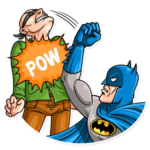 😡 Стикер «Silver Age Batman» для Telegram