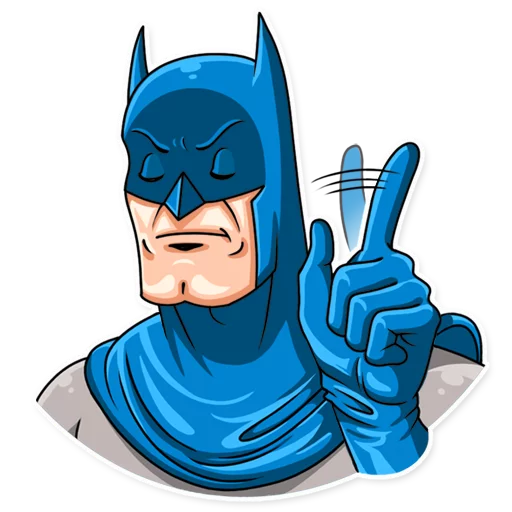 🙅‍♂️ Стикер «Silver Age Batman» для Telegram