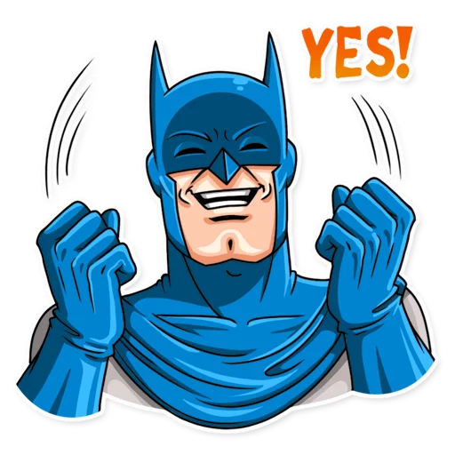 😆 Стикер «Silver Age Batman» для Telegram