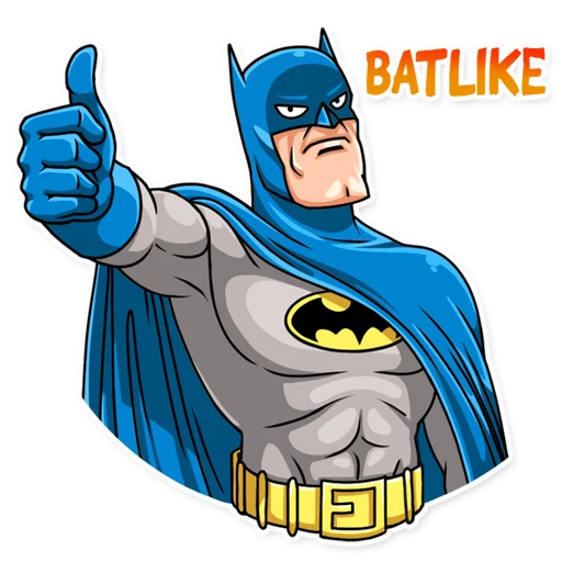 👍 Стикер «Silver Age Batman» для Telegram