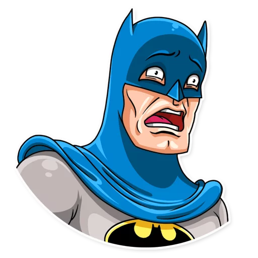 😨 Стикер «Silver Age Batman» для Telegram