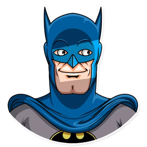 🌚 Стикер «Silver Age Batman» для Telegram