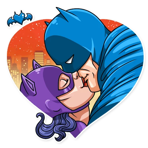💋 Стикер «Silver Age Batman» для Telegram