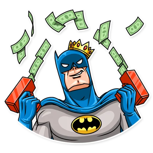 🤑 Стикер «Silver Age Batman» для Telegram