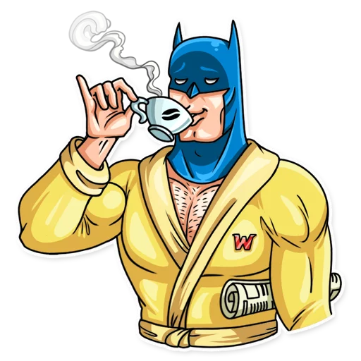 ☕️ Стикер «Silver Age Batman» для Telegram