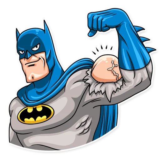 💪 Стикер «Silver Age Batman» для Telegram