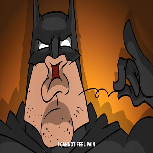 😾 Стикер «Batmetal» для Telegram