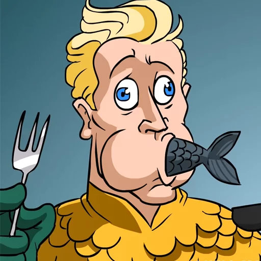 🐟 Стикер «Batmetal» для Telegram