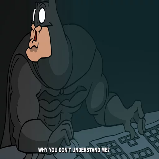 😣 Стикер «Batmetal» для Telegram