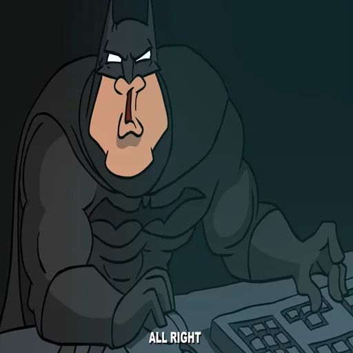 👏 Стикер «Batmetal» для Telegram