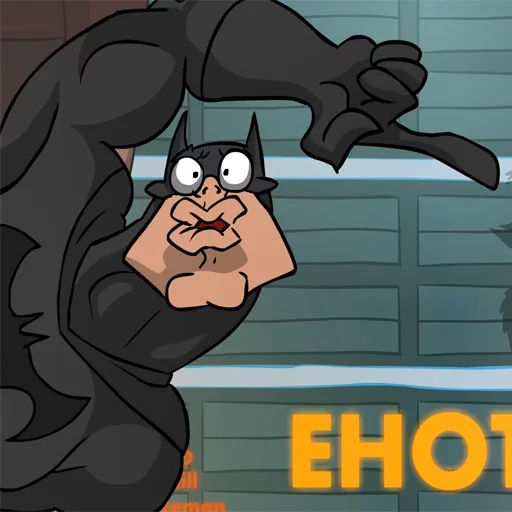 👉 Стикер «Batmetal» для Telegram