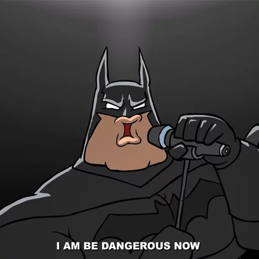 😡 Стикер «Batmetal» для Telegram