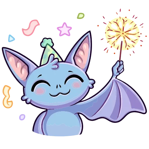 🥳 Эмодзи «Бэтси» для Telegram