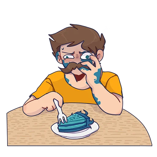 🥴 Стикер «БАВ» для Telegram