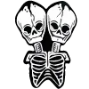 ☠️ Эмодзи «b&w random» для Telegram