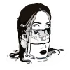 ☠️ Эмодзи «b&w random» для Telegram