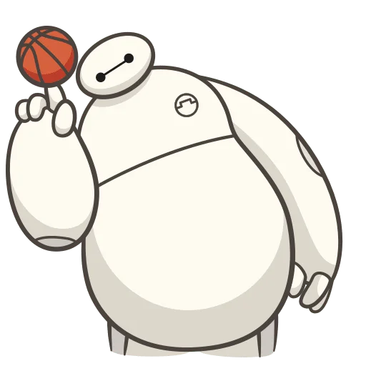 🏀 Стикер «Бэймакс Без Текста» для Telegram