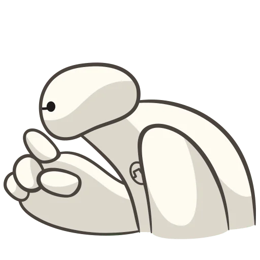🤫 Стикер «Бэймакс Без Текста» для Telegram