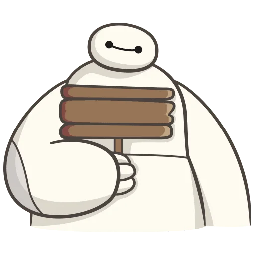 🪧 Стикер «Бэймакс Без Текста» для Telegram