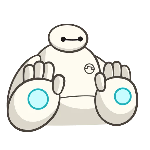 🙅‍♂️ Стикер «Бэймакс Без Текста» для Telegram
