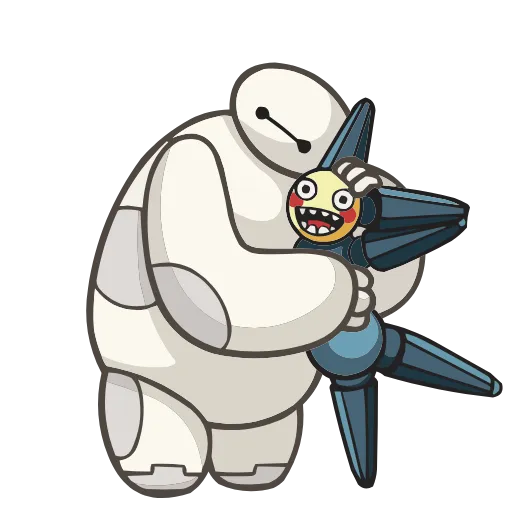 Стикер 13 Набор эмоджи по мульту «Baymax Бэймакс» из ВК в HD качестве