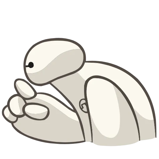 Стикер 8 Набор эмоджи по мульту «Baymax Бэймакс» из ВК в HD качестве