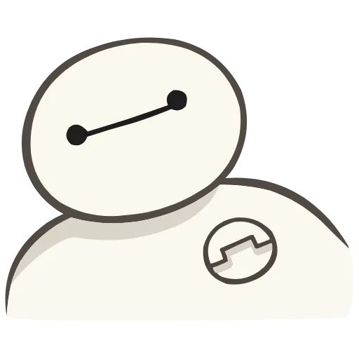 Стикер 25 Набор эмоджи по мульту «Baymax Бэймакс» из ВК в HD качестве